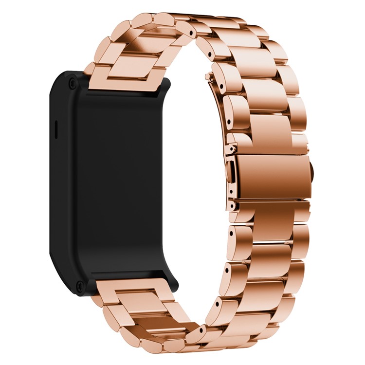 Classic Stainless Steel Watch Band Bracelet Replacement for Garmin Vivoactive HR - Rose Gold Color-1