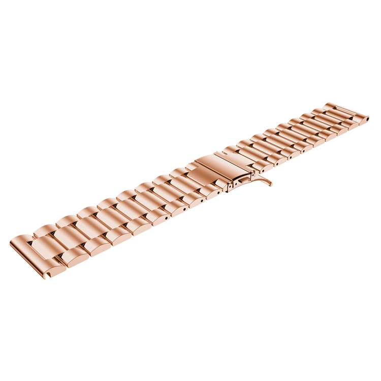 Classic Stainless Steel Watch Band Bracelet Replacement for Garmin Vivoactive HR - Rose Gold Color-4