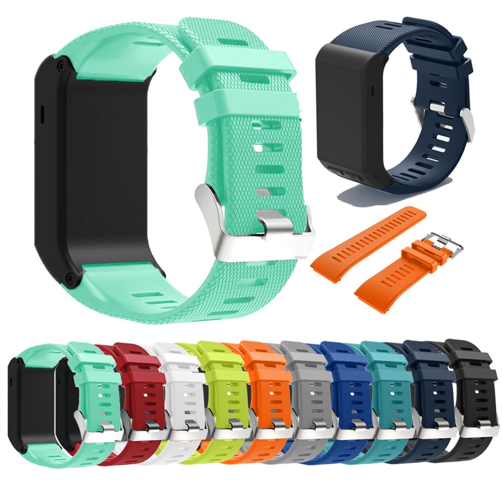 Sport Style Watch Strap Silicone Watchband for Garmin Vivoactive HR - Red-5