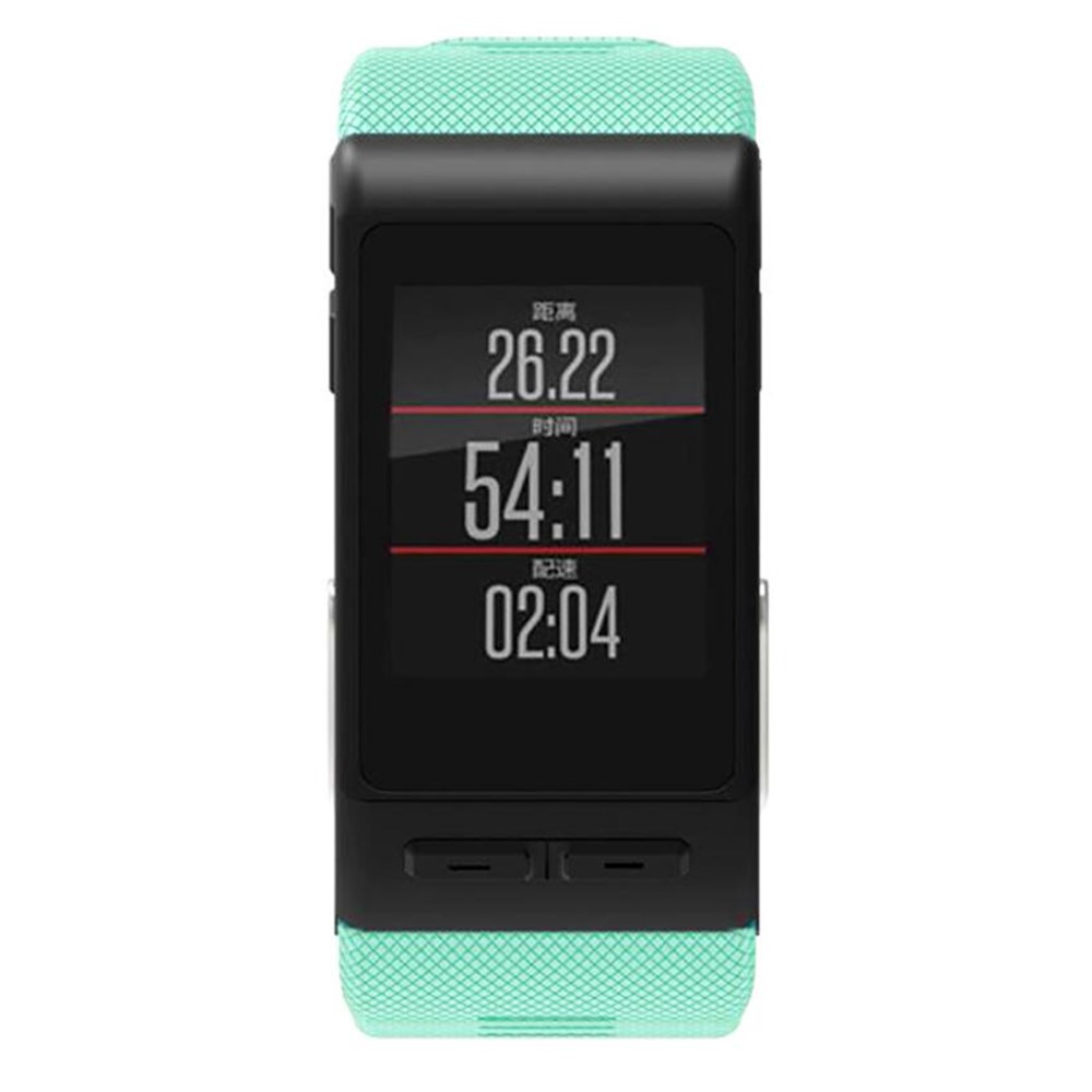 Soft Silicone Sport Style Replacement Watch Band for Garmin Vivoactive HR - Cyan-4