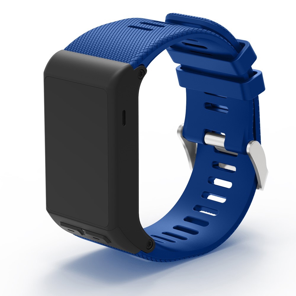 Silikon Sport Style Ersatz Armbanduhr für Garmin Vivoactive HR - dunkelblau-4