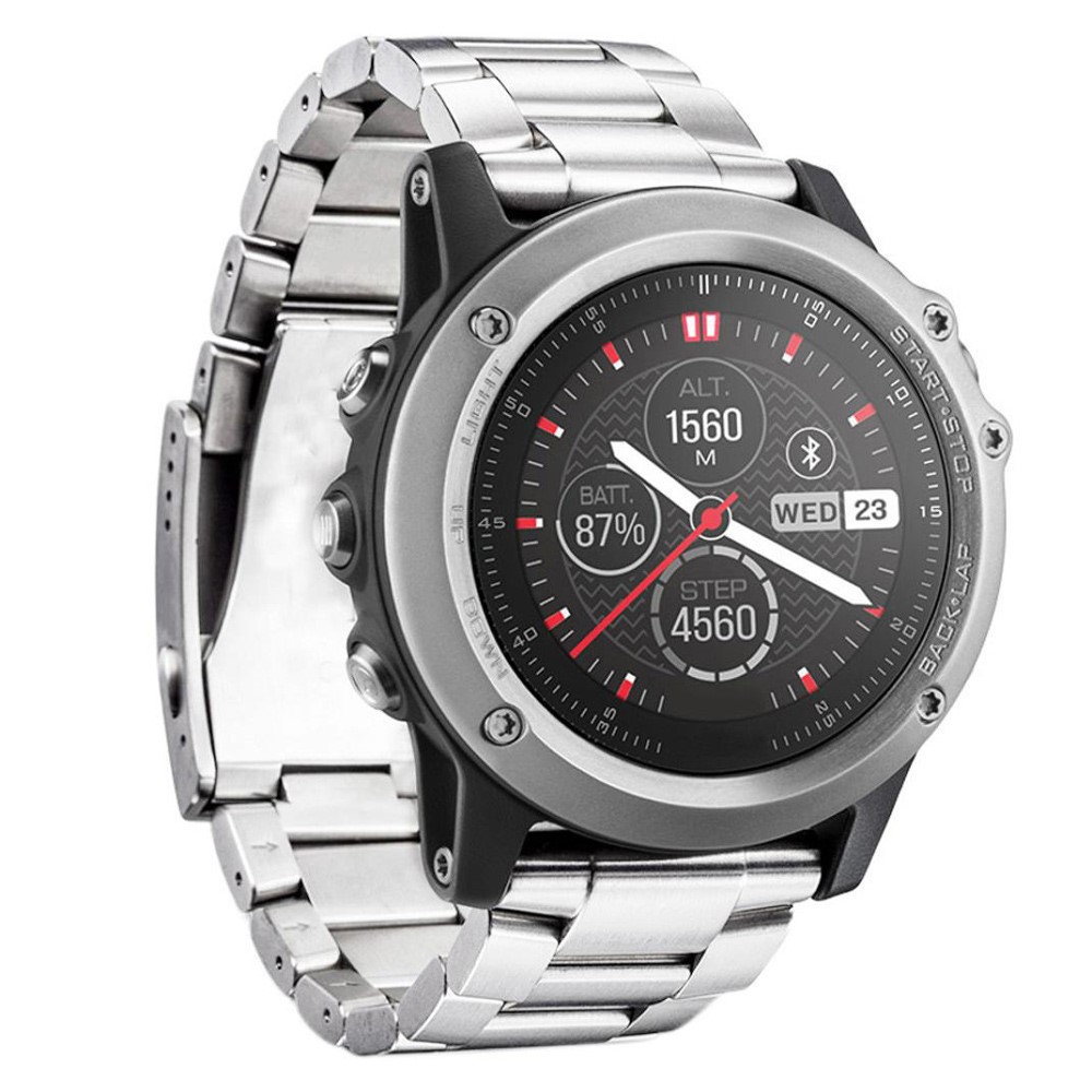 New Fashion Stainless Steel Watch Band Bracelet for Garmin Fenix 3 - Silver Color-2