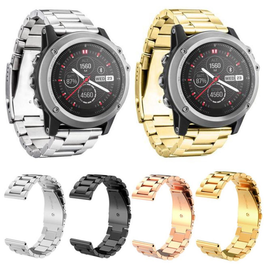 New Fashion Stainless Steel Watch Band Bracelet for Garmin Fenix 3 - Silver Color-5