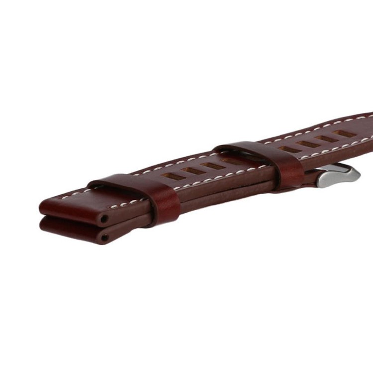 Genuine Leather Watch Band for Garmin Fenix 3 with Screwdriver - Dark Brown-4