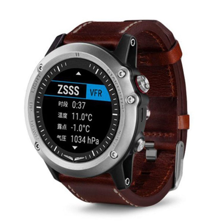 Genuine Leather Watch Band for Garmin Fenix 3 with Screwdriver - Dark Brown-6