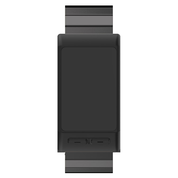 Solid 316 Stainless Steel Chain Watch Band for Garmin Vivoactive HR - Black-3