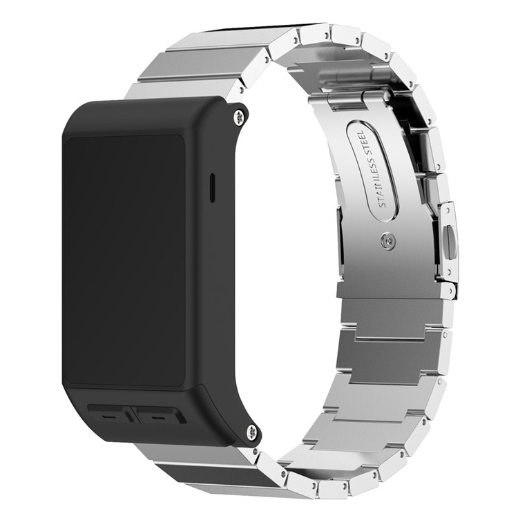 Solid 316 Stainless Steel Chain Watch Strap for Garmin Vivoactive HR - Silver Color-2