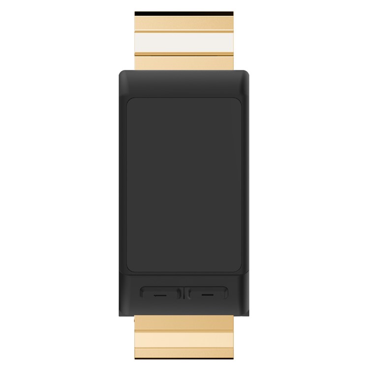 316 Stainless Steel Solid Chain Watch Strap Replacement for Garmin Vivoactive HR - Gold Color-3