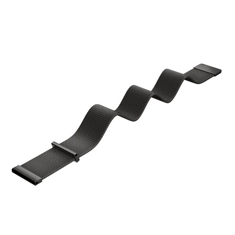 Mesh Design Magnetic Milanese Stainless Steel Watch Band for Garmin Vivoactive HR - Black-4