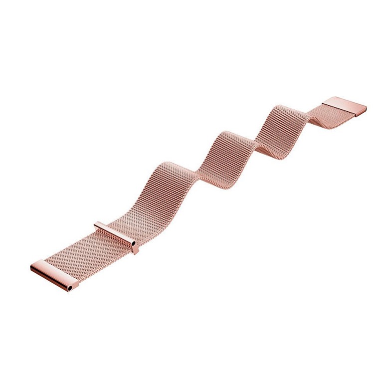 Magnetic Milanese Mesh Design Stainless Steel Watch Band for Garmin Vivoactive HR - Rose Gold Color-2