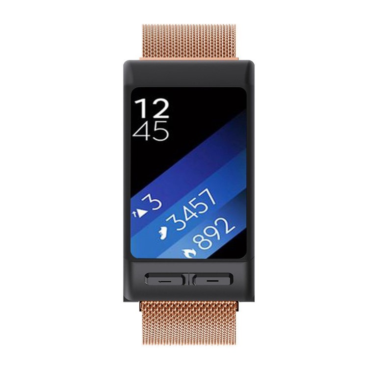 Magnetic Milanese Mesh Design Stainless Steel Watch Band for Garmin Vivoactive HR - Rose Gold Color-3