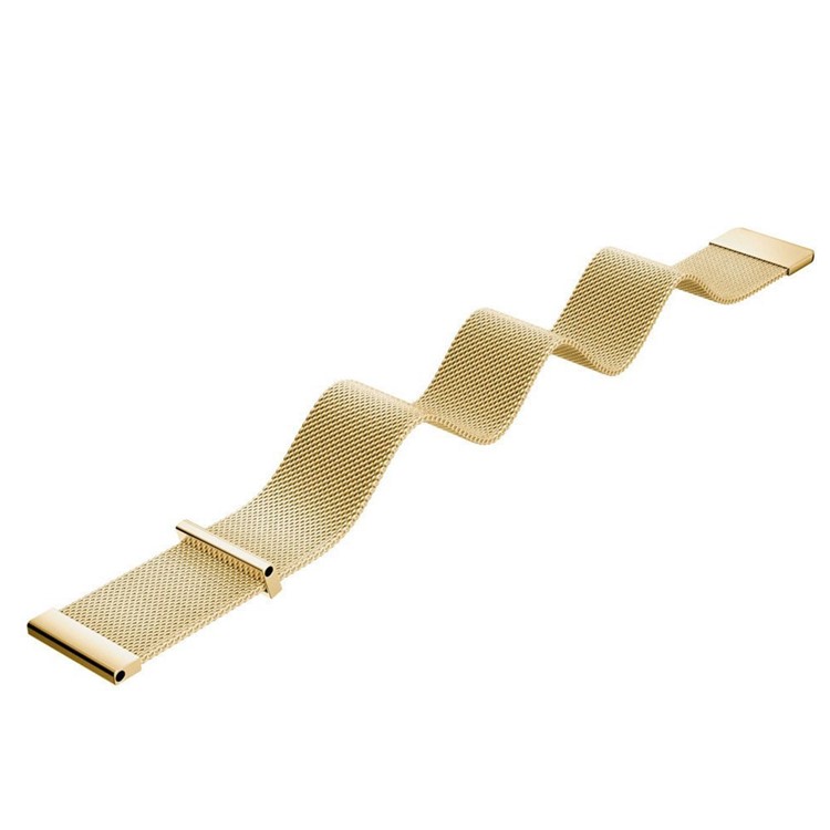 Luxury Mesh Magnetic Milanese Stainless Steel Watch Strap Bracelet for Garmin Vivoactive HR - Gold Color-2