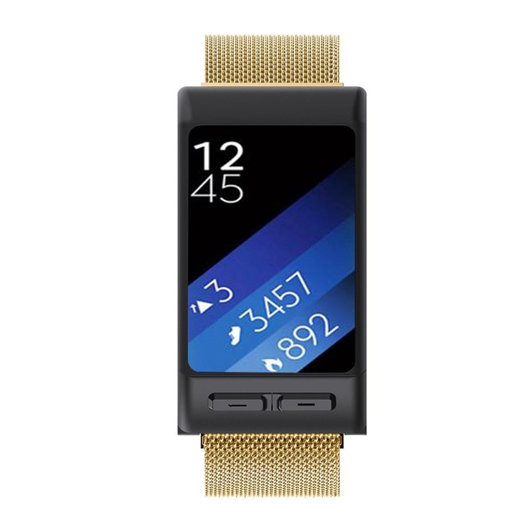 Luxury Mesh Magnetic Milanese Stainless Steel Watch Strap Bracelet for Garmin Vivoactive HR - Gold Color-4