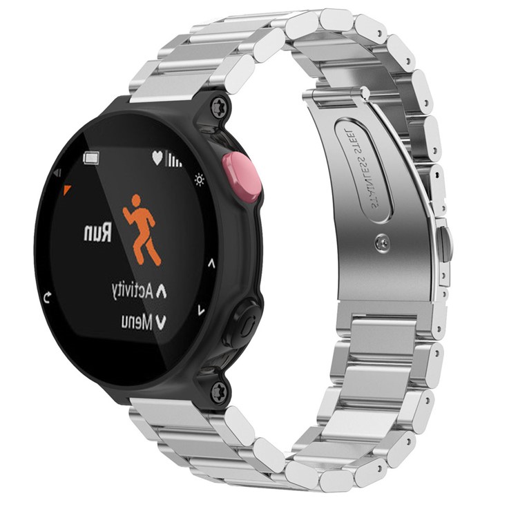 316 Stainless Steel Watch Strap for Garmin Forerunner 630 620 220 230 235 735 - Silver Color-2