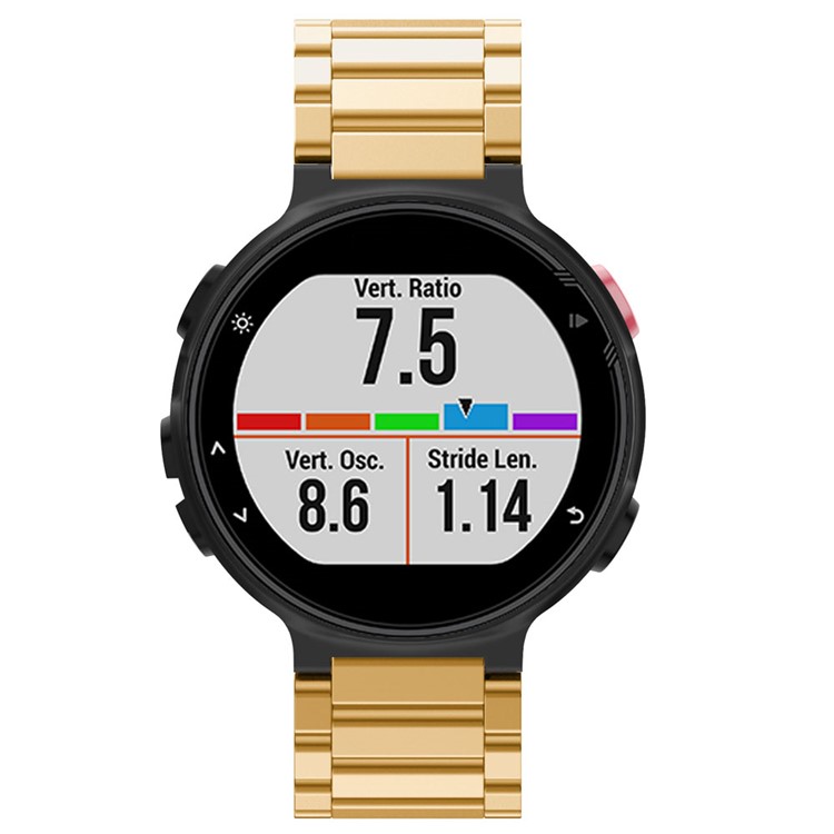 316 Stainless Steel Bracelet Watch Band for Garmin Forerunner 630 620 220 230 235 735 - Gold Color-3
