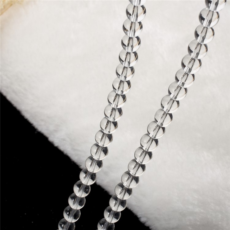 Crystal Bead Cell Phone Accessory Lanyard Detachable Key/U Disk Neck Strap - Transparent-4