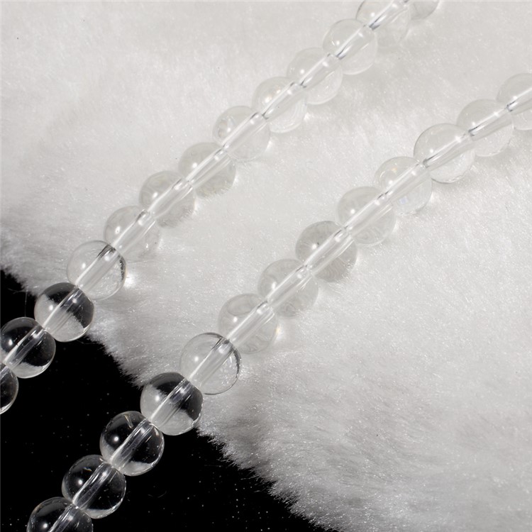 Crystal Faux Pearl Mobile Phone Accessory Neck Strap Key/U Disk Lanyard- Transparent / Pink-4
