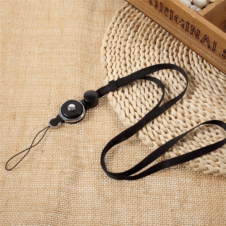 Detachable Long Lanyard Neck Strap for Cell Phone Camera iPod etc - Black-1