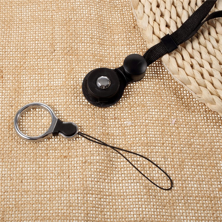 Detachable Long Lanyard Neck Strap for Cell Phone Camera iPod etc - Black-3
