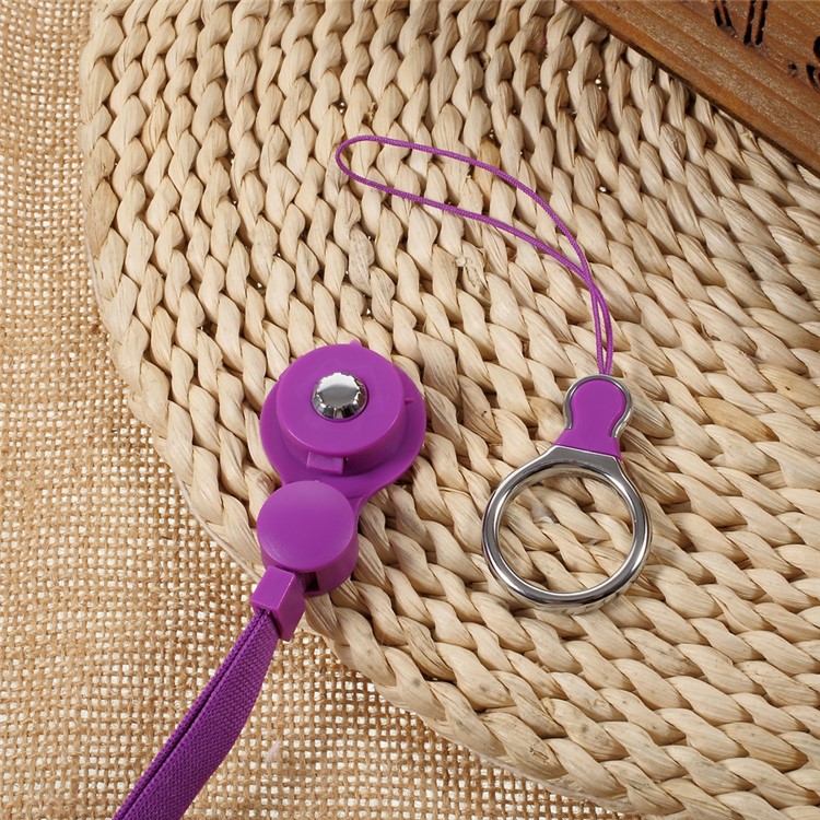 Detachable Durable Long Lanyard Neck Strap for Cell Phone Camera iPod etc - Purple-5