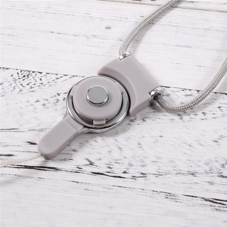 Detachable Neck Strap Band Lanyard for Cellphone Camera MP3 USB Flash Drive - Grey-2