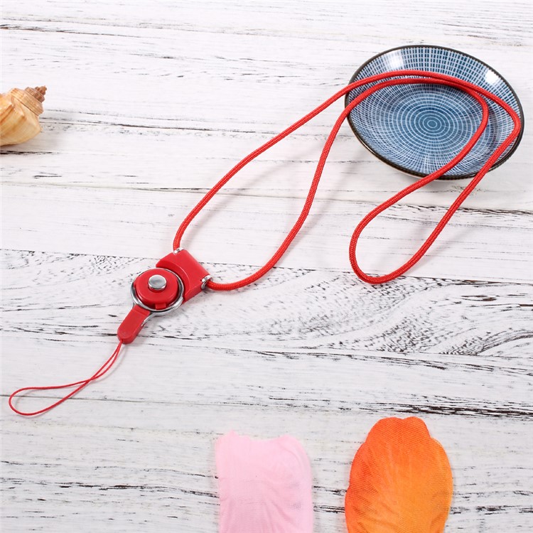 Multipurpose Detachable Neck Strap for Cellphone Camera MP3 USB Flash Drive - Red-1