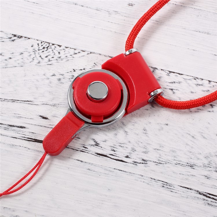 Multipurpose Detachable Neck Strap for Cellphone Camera MP3 USB Flash Drive - Red-2