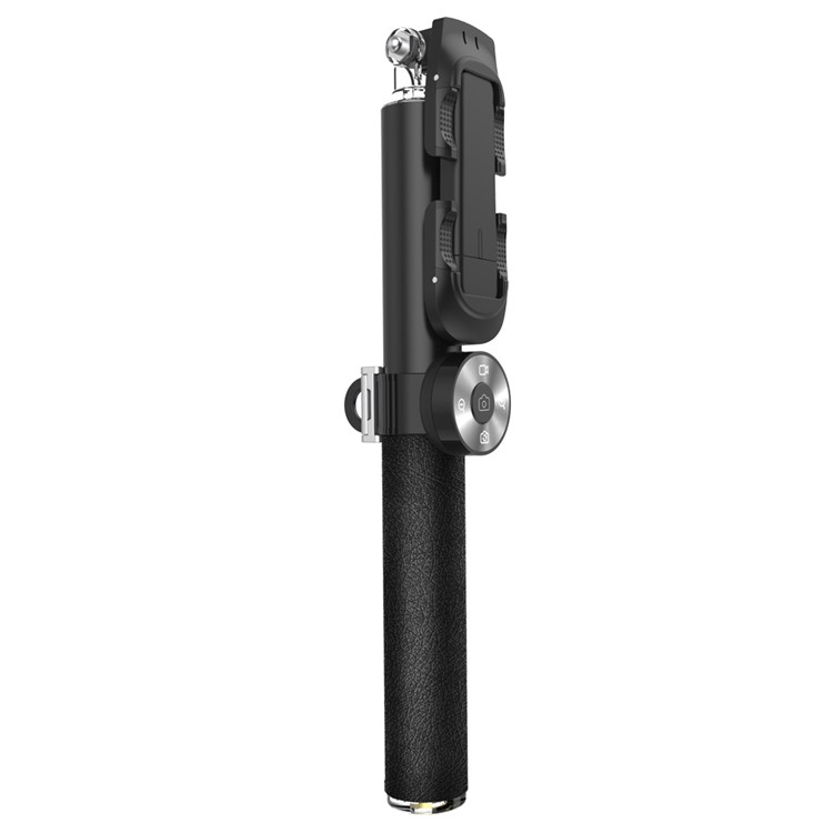 SK08 Aluminum Alloy Extendable Selfie Stick with Detachable Bluetooth Remote Shutter for iOS Android Phones - Black-3