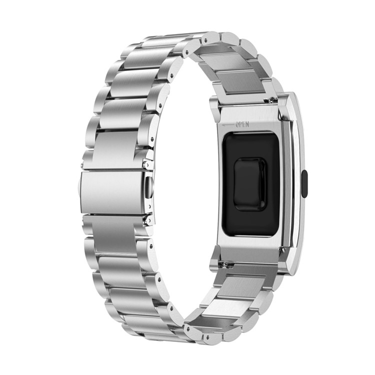 Stainless Steel Bracelet Watch Band with Metal Frame for Fitbit Charge 2 - Silver Color-3