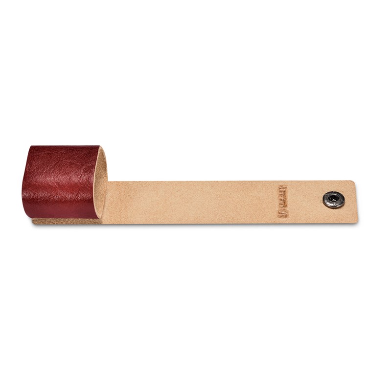 ICARER Vegetable Tanned Leather Charger Holder Case with Cable Winder Design - Wine Red-8