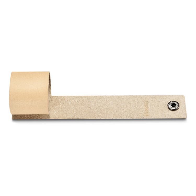 ICARER Vegetable Tanned Leather Charger Holder Cover with Cable Winder Design - Beige-6