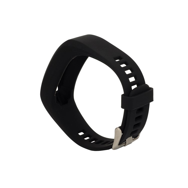 Soft Silicone Watch Band + Screwdriver for Garmin Vivo Smart HR - Black-2