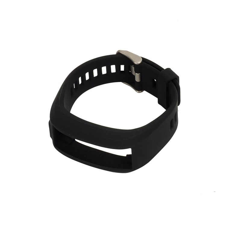 Soft Silicone Watch Band + Screwdriver for Garmin Vivo Smart HR - Black-3