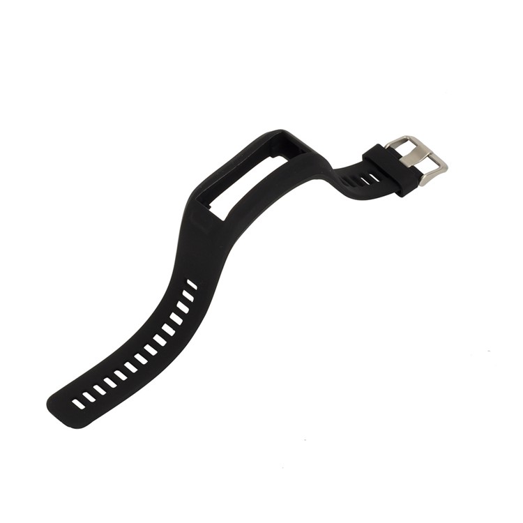 Soft Silicone Watch Band + Screwdriver for Garmin Vivo Smart HR - Black-4