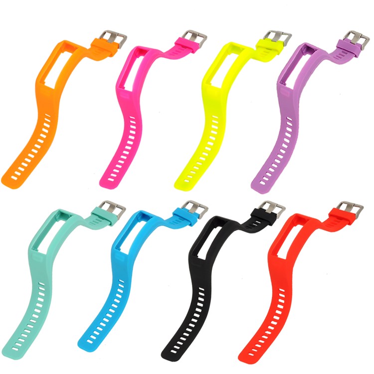 Soft Silicone Watch Band + Screwdriver for Garmin Vivo Smart HR - Black-5