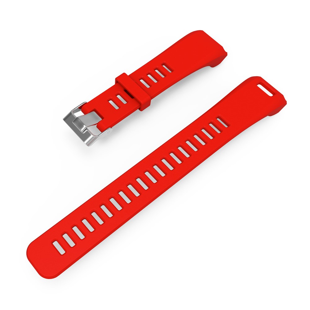 Para Garmin Vivosmart HR Substituição de Faixa de Relógio de Silicone de 2 Partes Com Ferramenta - Vermelho