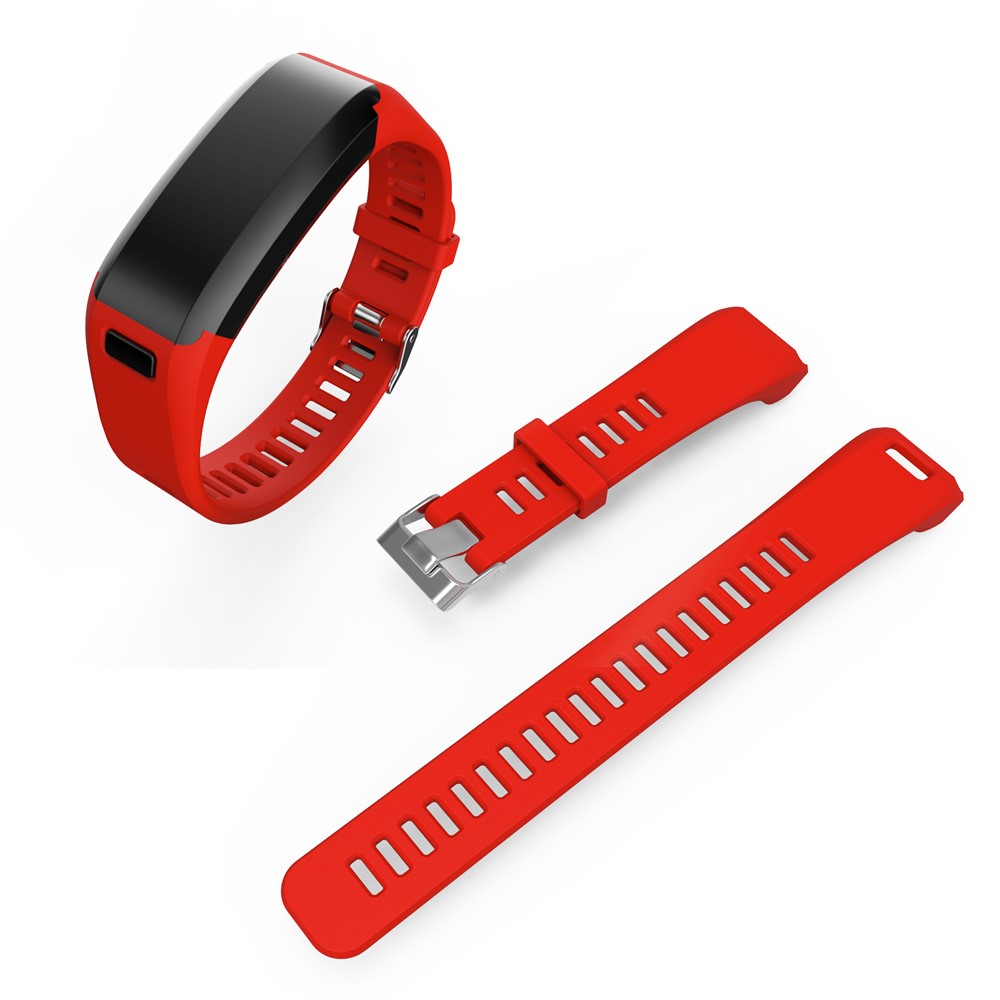 2-teiliges Silikonarmband Für Garmin Vivosmart HR Mit Werkzeug - Rot-2