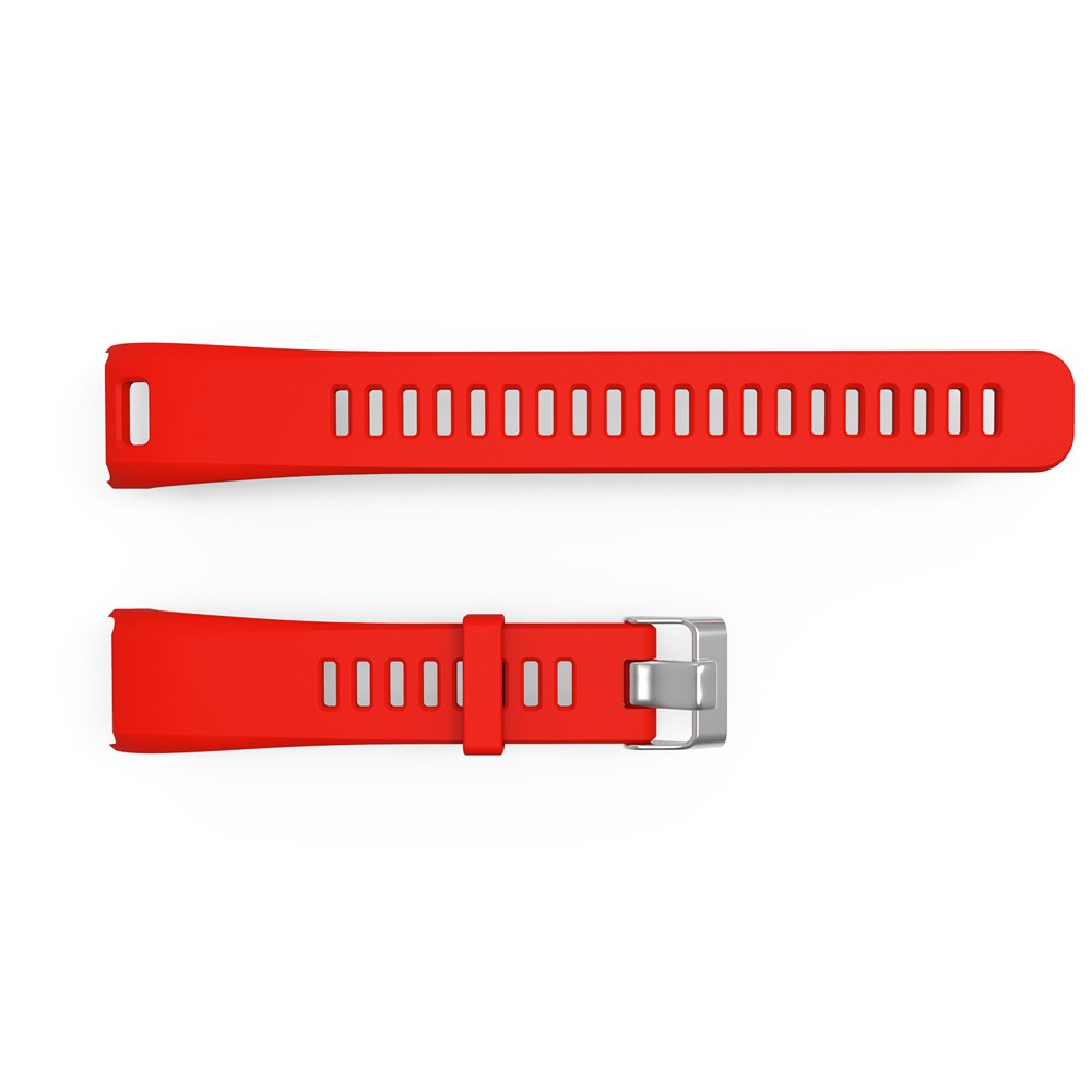 Pour Garmin Vivosmart HR en 2 Parties Silicone Watch Band Bandle Remplacement Avec Outil - Rouge-3