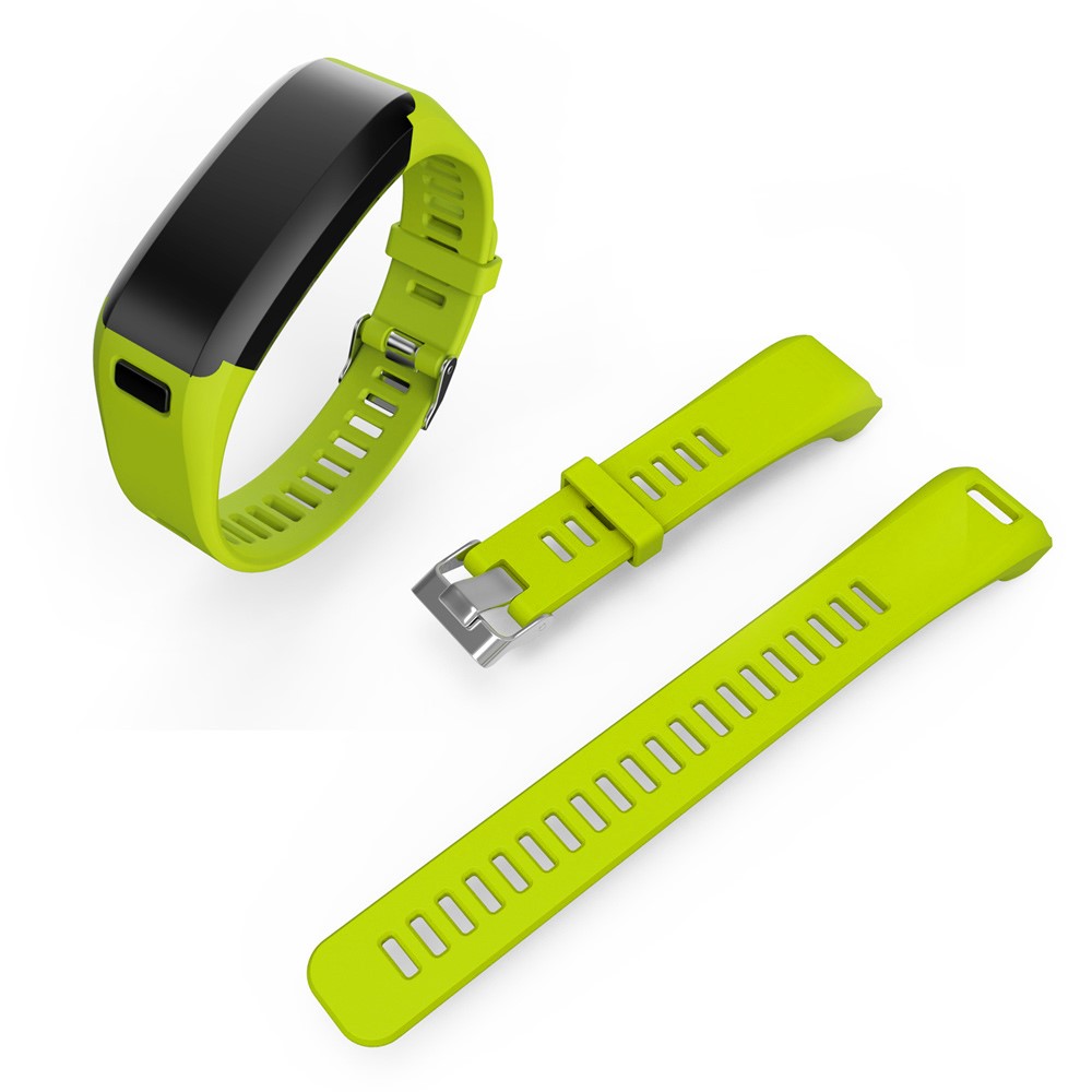 2-Teil Silikon Uhrenarmband für Garmin Vivosmart HR mit Werkzeug - Grün-2