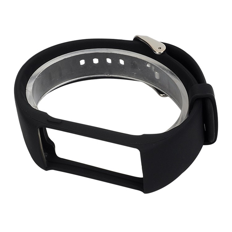 For Polar A360 Soft Silicone Wrist Watch Band Replacement - Black-5