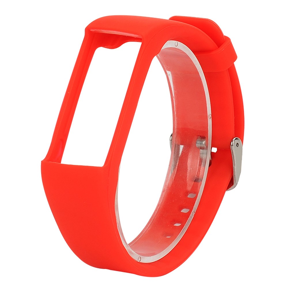 Soft Silicone Wrist Watch Strap Replacement for Polar A360 - Red-1