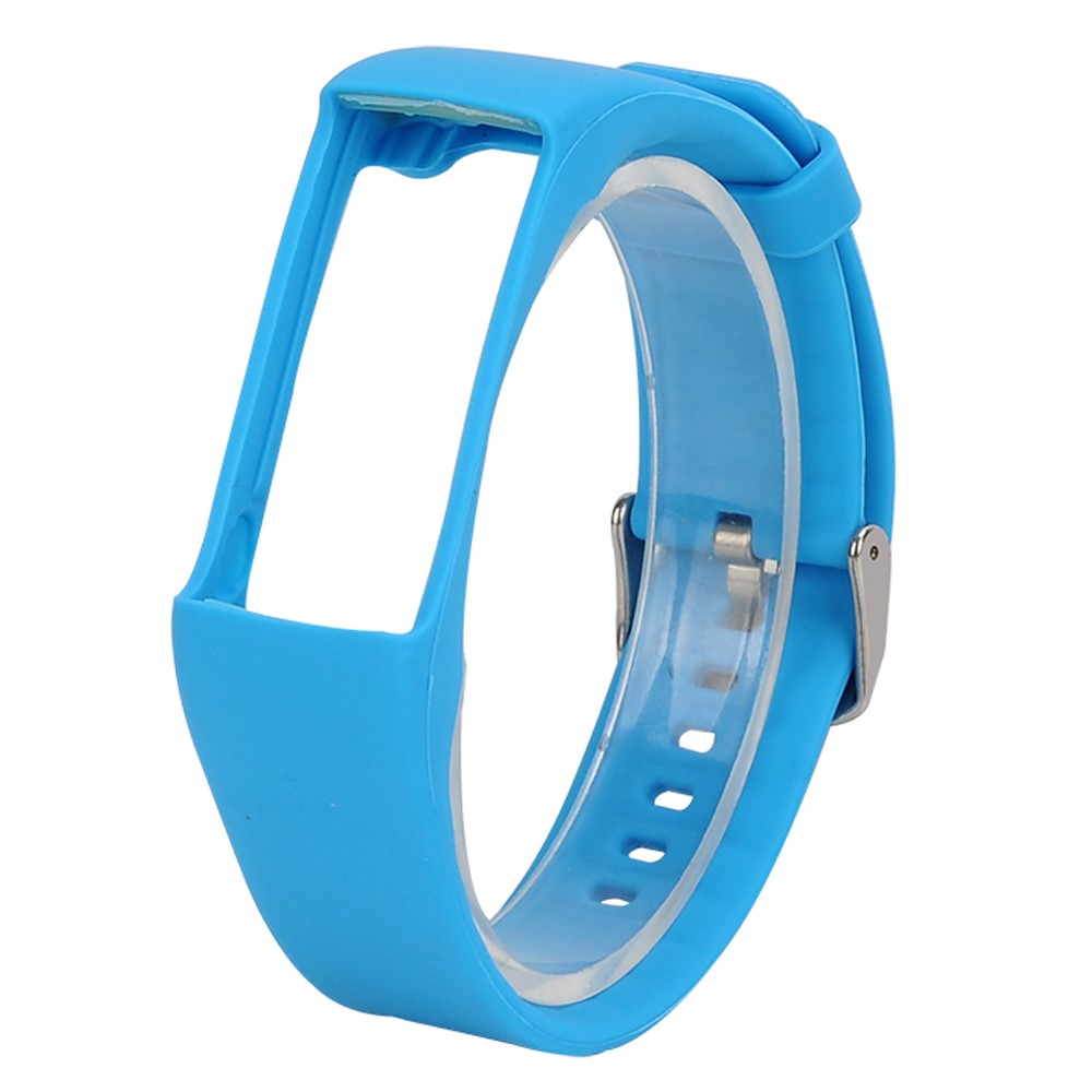 Soft Silicone Watchband Wrist Strap for Polar A360 - Blue-1