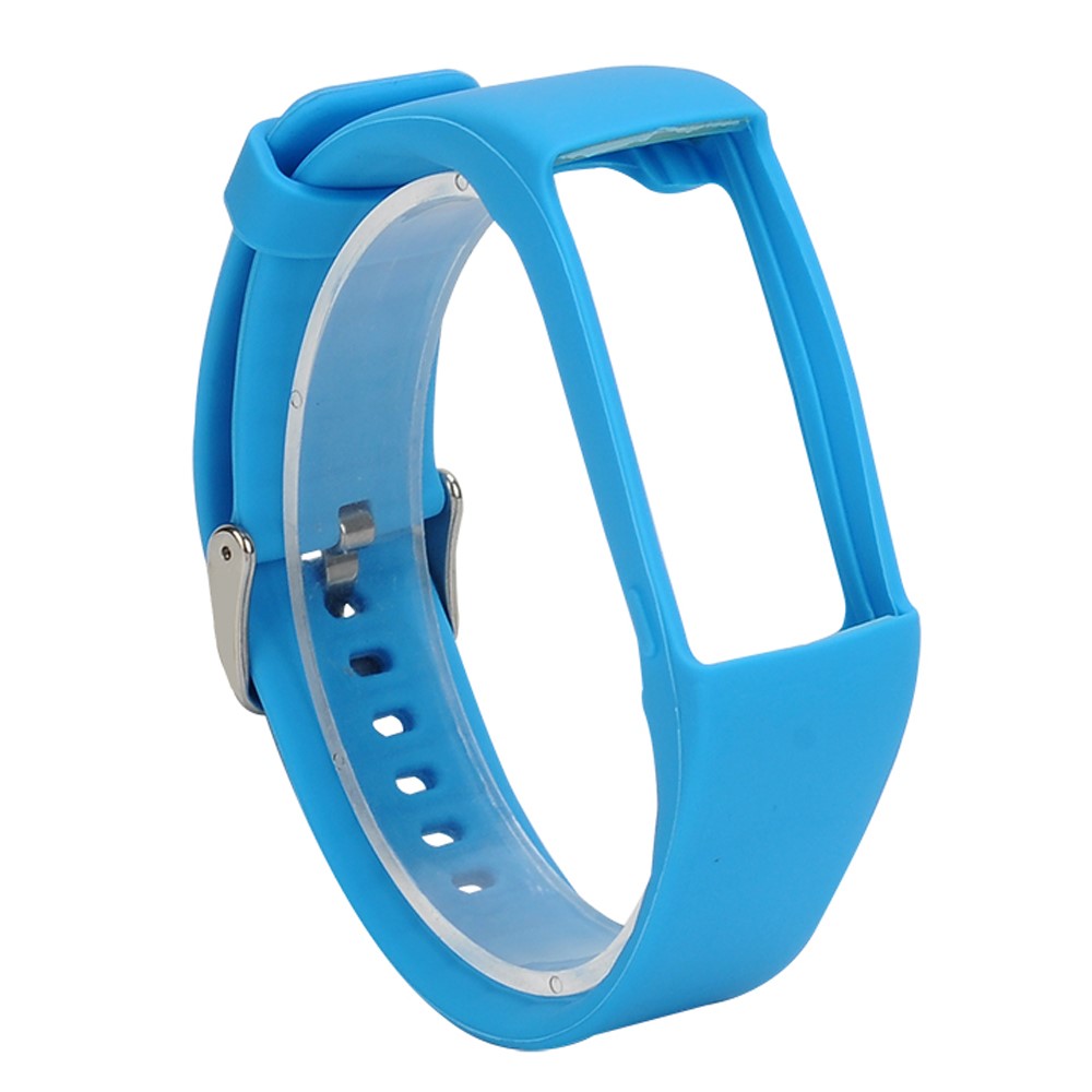 Soft Silicone Watchband Wrist Strap for Polar A360 - Blue-4
