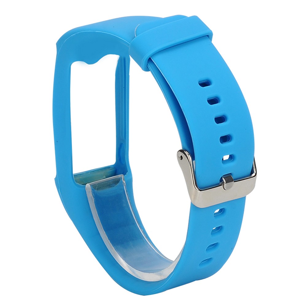 Soft Silicone Watchband Wrist Strap for Polar A360 - Blue-5
