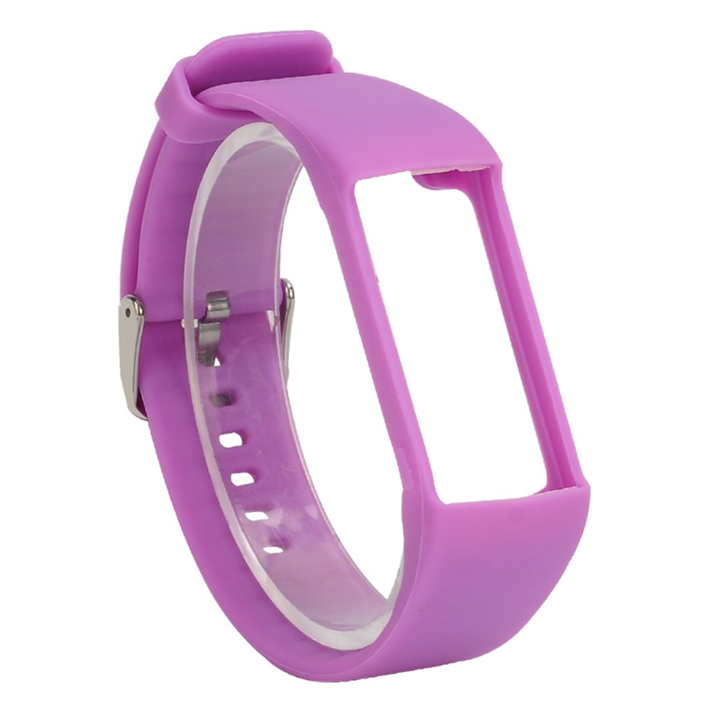 Para Polar A360 Soft Silicone Ajustable Reloj De Reemplazo Correa De Muñeca - Púrpura