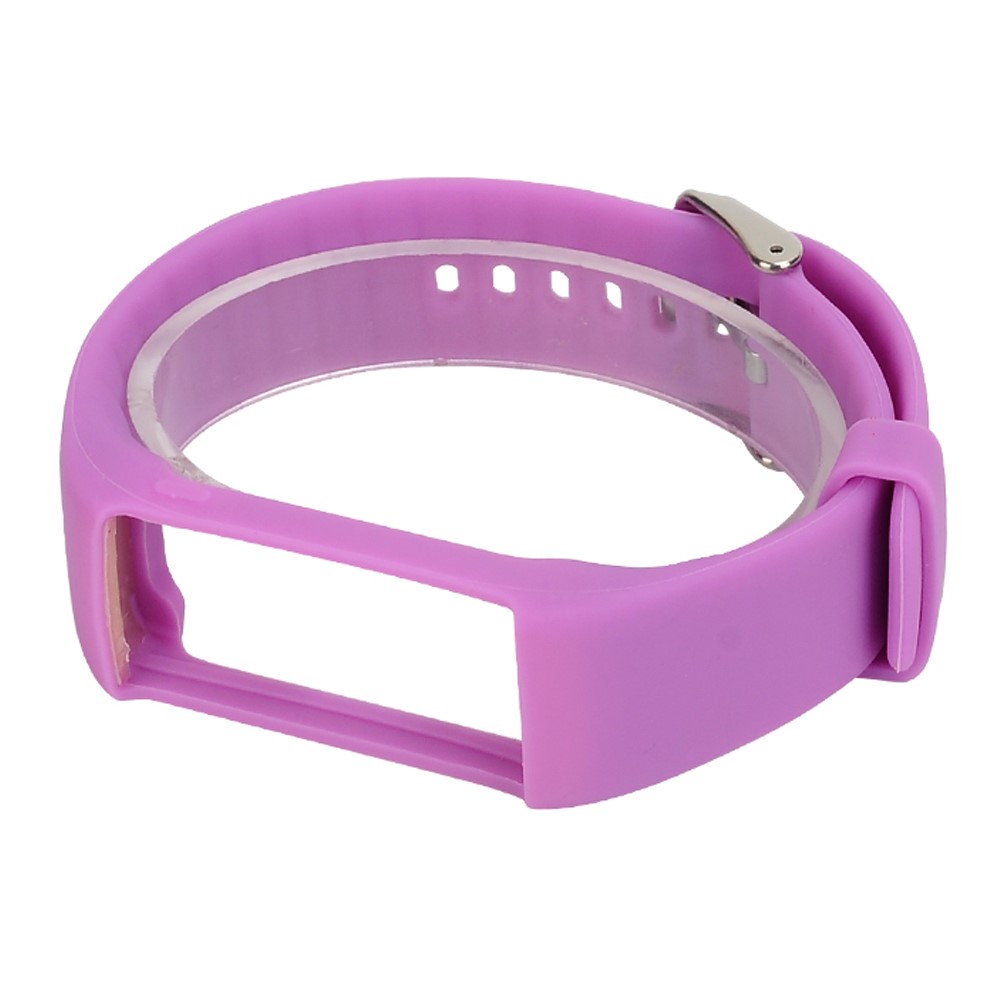 Soft Silicone Watch Band Wrist Strap for Polar A360 - Purple-5