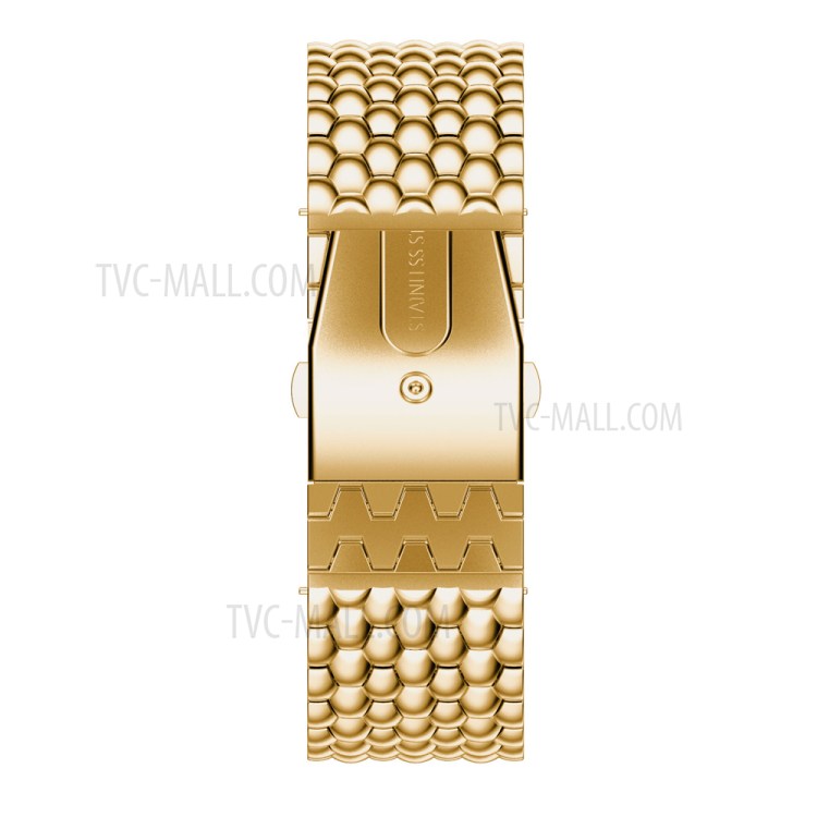 Luxury Stainless Steel Strap Watchband for Fitbit Blaze Smart Fitness Watch - Gold Color-3