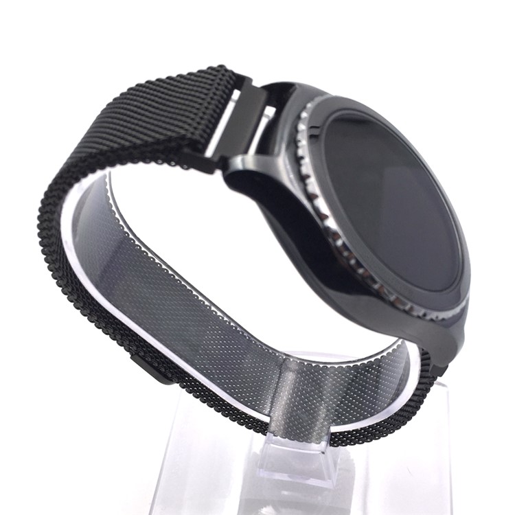 Magnetic Milanese Stainless Steel Watch Band for Samsung Gear S2 - Black-2