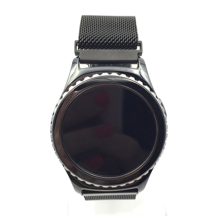 Magnetic Milanese Stainless Steel Watch Band for Samsung Gear S2 - Black-4