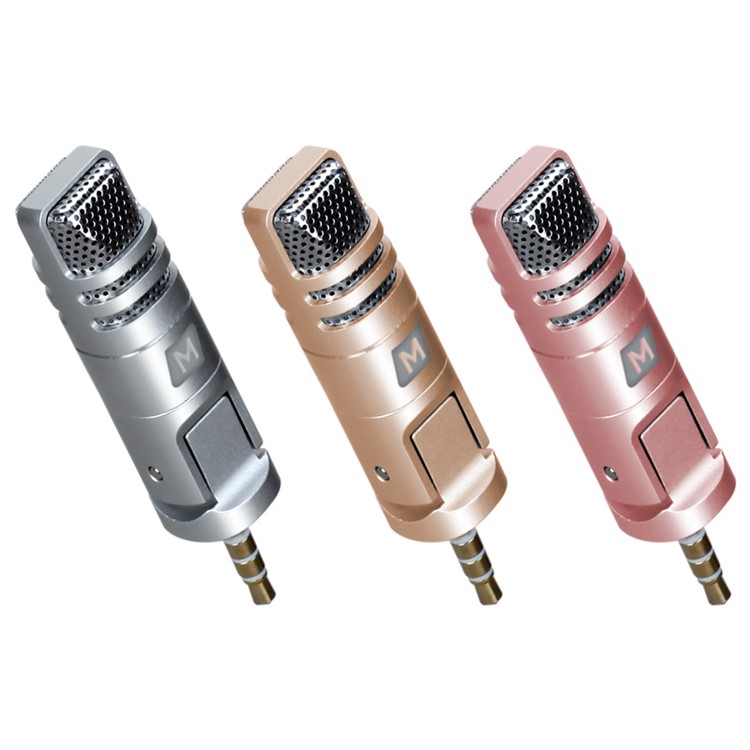 MOMAX X-MIC Mini 3.5mm Microphone Singing Mic for Cell Phone Tablet - Silver-12